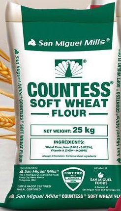 San Miguel Mills Countess Soft Wheat Flour 25 kg sack