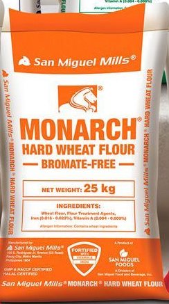 San Miguel Mills Monarch Hard Wheat Flour 25 kg sack