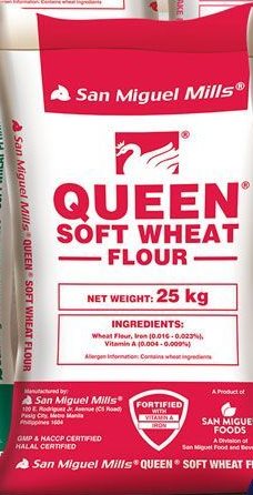 San Miguel Mills Queen Soft Wheat Flour 25 kg sack