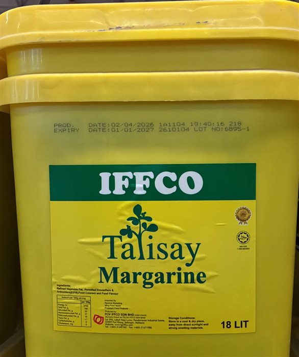 IFFCO Talisay Margarine 18 L tub