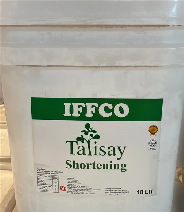 IFFCO Talisay Shortening 18 L tub